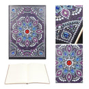 DIY Mandala Special Shaped Diamond Painting 50 Pages A5 Notebook Diary Book Gift