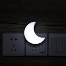 Creative LED Small Night Light Smart Induction Bedside Lamp (White Moon) Newly
