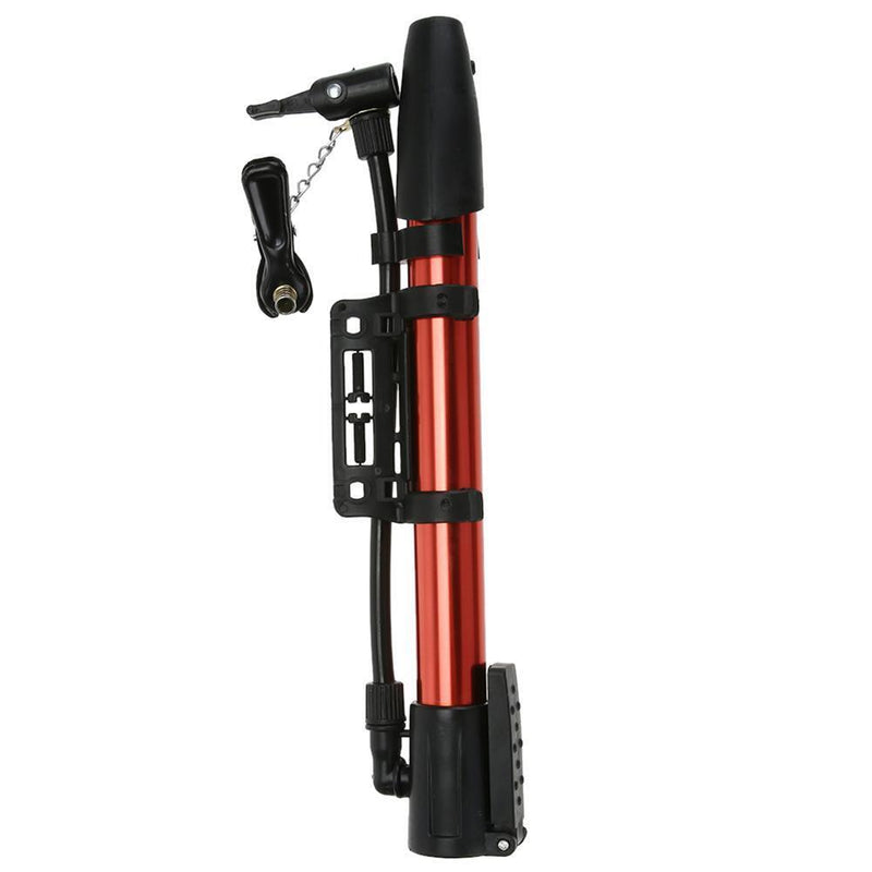 Portable Lightweight Aluminum Alloy MTB Cycling Bike Tire Air Pump(Red)