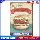 Metal Tin Sign Plaque Wall Still Life Posters Iron Painting for Bar (B)