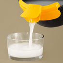 Silicone Soup Diversion Duckbill Drain Anti Spill Liquid Dispenser (Yellow)