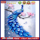 5D DIY Full Drill Diamond Painting Blue Peafowl Cross Stitch Embroidery Kit
