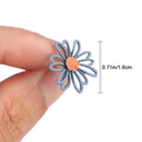 Pairs Small Women Cute Asymmetrical Daisy Flower Stud Earrings Jewelry Earrings