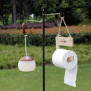 Outdoor Camping Paper Towel Rack Portable Roll Paper Napkins Storage Racks