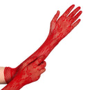 Floral Christmas Halloween Gloves Fancy Dress Lace Gloves Gothic Punk Mittens