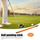 2pcs Golf Alignment Sticks Foldable Golf Putting Ball Position Aid Training