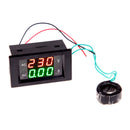 AC Digital Ammeter Voltmeter LCD Amp Volt Meter 100A 60-500V Black