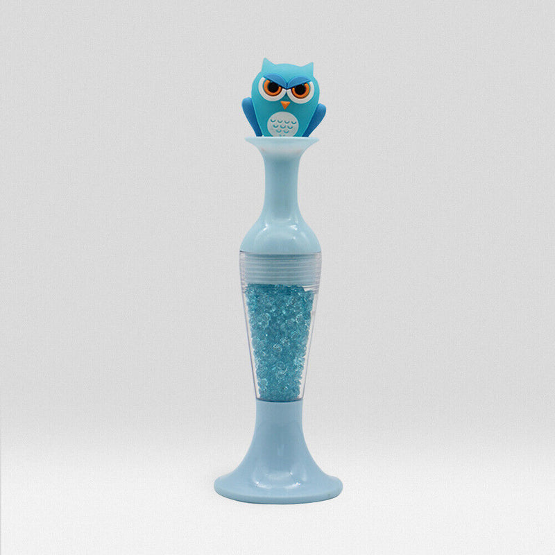 Vase 5D Diamond Painting Point Drill Pen DIY Craft (Blue Owl w/ Drill)