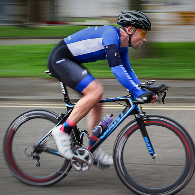 7in Outdoor Universal Phone Arm Shoulder Bag Multifunctional (Dark Blue) Newly