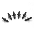 qiheiyipian 100pcs 1/4-Inch Straight Barbed Double Way Joint Drip Watering On