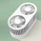 Telescopic Folding Fan Silent Summer Student Desktop Cooling Fan (White)