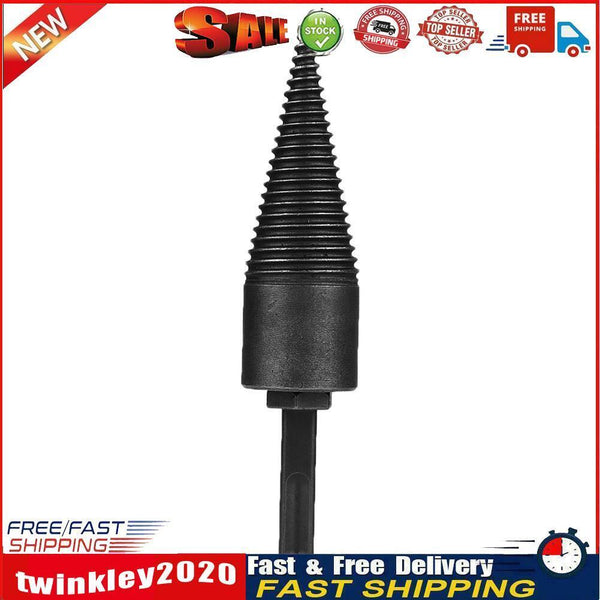 32mm Firewood Splitter Drill Bits Cutting Wood Cone Twist Auger (Square) Newly