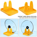 Non-Slip Chopsticks Soup Spoon Drain Rack Collapsible Pot Cover Multifunctional