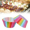 100x Colorful Rainbow Paper Cake Cupcake Liners Baking newm Part Case N5M5