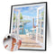 Drawing Paintwork Outside Door Seascape Home Room Decor 40x50cm Without Frame