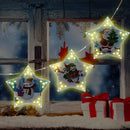 Diamond Painting LED Hanging Star Lights Christmas Tree Ornament Pentagram Light