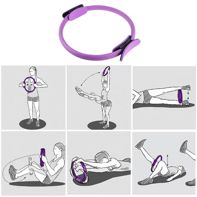 Gym Pilates Ring Men Women Yoga Circle Workout Sports Keep Fit Fitness Equipment