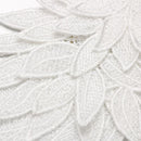 DIY Crafts White Embroidery Sewing Flower Collar Patch Angel Wing Applique