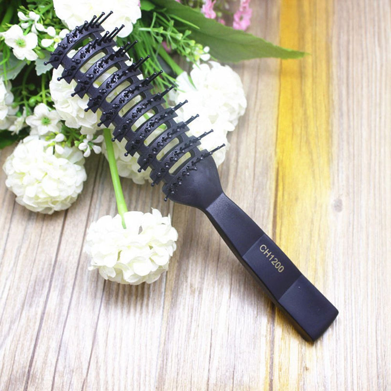 Detangling Curl Hair Brush Salon Styling Tool Hairdressing Wide Tooth Comb