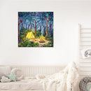 14CT Forest Camping Counted Embroidery DIY Full Cross Stitch Wall Art Craft Gift