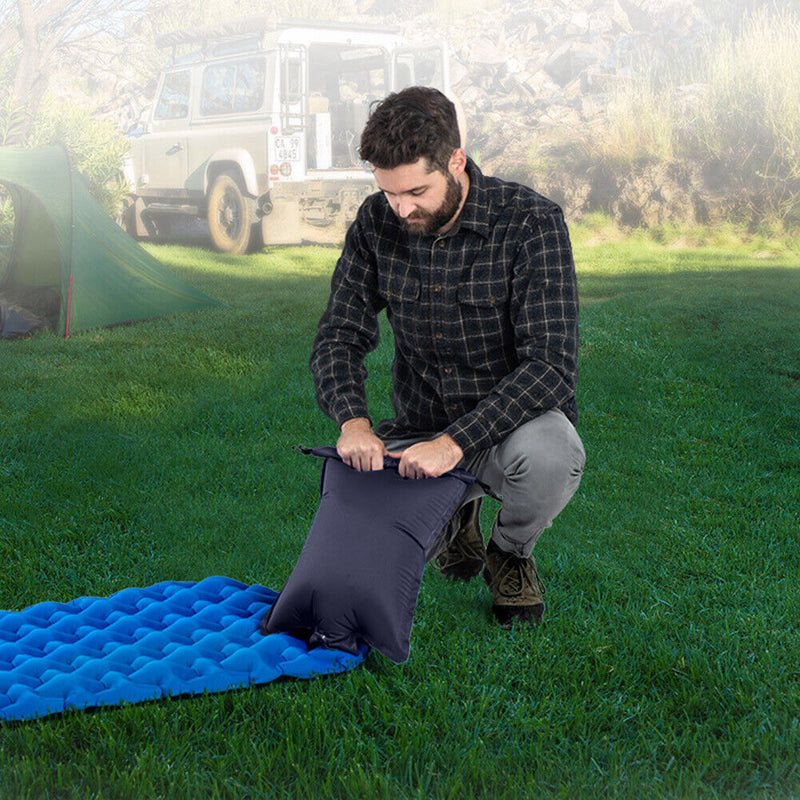 Hiking Swimming Inflatable Bag Air Mattress Bag Nylon Pouch Camping Equipme