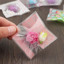 Gift Packages Plastic Cookie Pocket Cute Bow Design Candy Bag Self-Adhesive