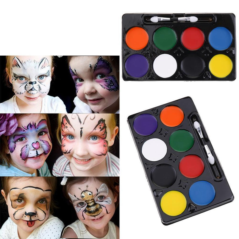 Creative Body Face Watercolor Paints Kid DIY Painting Pigments Tool(8 Color