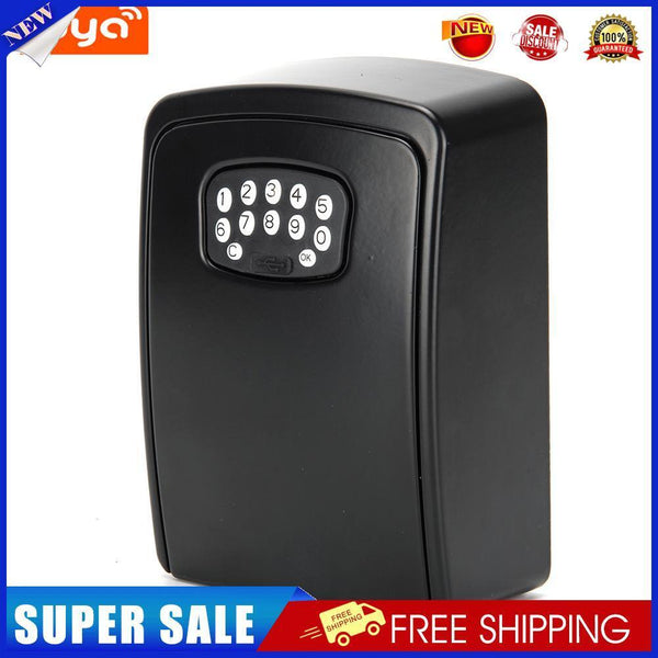 BOX02 Waterproof Smart Key Storage Box with Code Tuya APP Unlocking (Black)