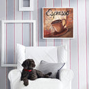 Coffee English 5D Diamond Painting Rhinestone Full Round Drill for Room (B4775)