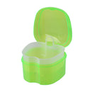 Denture Care Bath Box with Hanging Net Container Cleaning False Teeth Bath Case