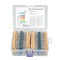 2600pcs Resistor Kit PTC UHF 0.25W Resistors Assorted Pack Kit Electronic Tools