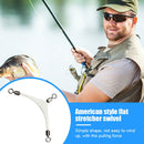 10pcs American 3 Way Fishing Jig Head Swivels Rolling Pole Connector (02) Newly