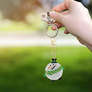 4x Keychain Pendant Full Special Shaped Drill Diamond Christmas DIY Paintin
