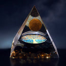 Pyramid Ogan Crystal Energy Tower Nature Reiki Chakra Crushed Stone (B) Newly