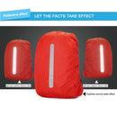 Reflective Waterproof Bag Rain Cover Outdoor Safety Covers (Red 60L)