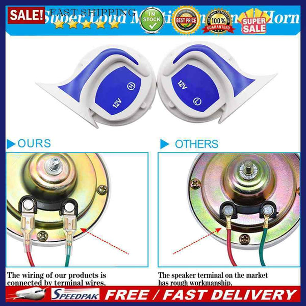 2pcs Car Motorcycle Electric Speakers Aluminum Alloy Modified Air Hore Parts