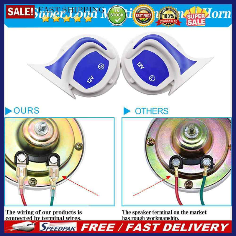 2pcs Car Motorcycle Electric Speakers Aluminum Alloy Modified Air Hore Parts