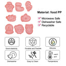 Christmas Cookie Cutters Set of 8 - Biscuits Fondant Molds High Heat Resistant