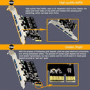 PCI-E To USB 3.0 PCIE Expansion Controller Card 4-Port PCI Express Hub Adapter