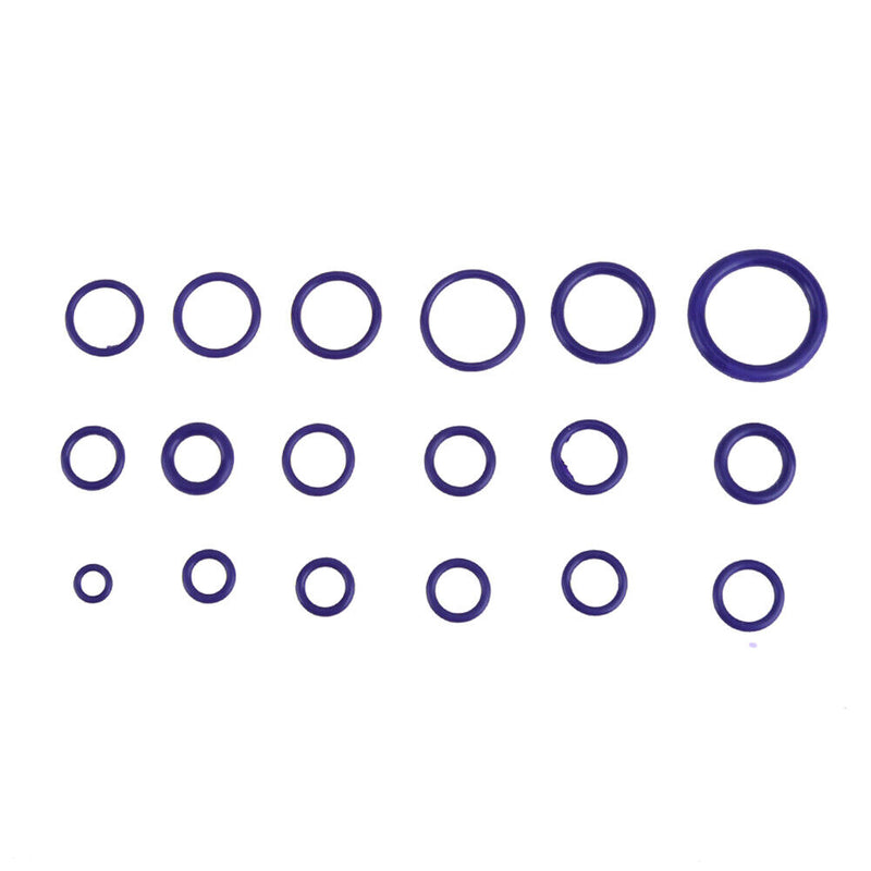 265pcs Universal 18 Size Car Air Conditioner O Ring Seal Circle (Purple) Newly
