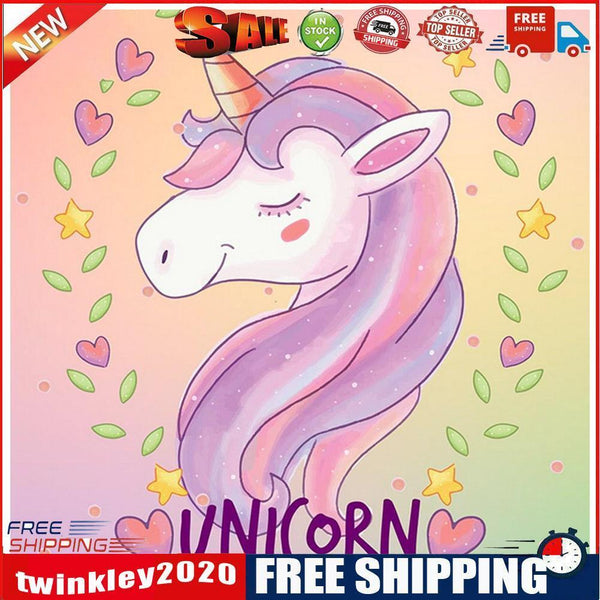 5D DIY Diamond Painting Full Drill Cartoon Horse Embroidery Cross Stitch