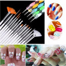 Handle Liner Painting Pen Gradient Manicure Acrylic Brushes UV Gel Nail Brush