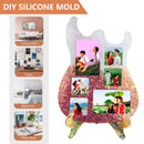 DIY Silicone Picture Frames Mold Guitar Shaped Design for Wall & Desk Ornament