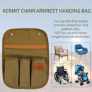Wheelchair Armrest Accessories Portable Side Bags to Hang On Side (Sand)