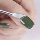 UV Gel Manicure Tool Remover Pusher Stainless Steel Dual-ended Nail Cuticle
