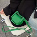 Women Small Leather Messenger Handbag Solid Mini Lipstick Shoulder Totes Bags