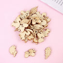 Mixed Decoration Wooden Craft Scrapbooking Squirrel Leaves Shape Mushroom