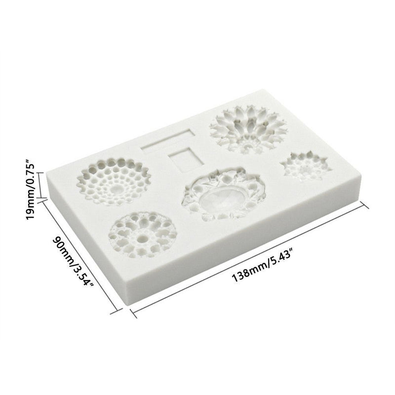 Drip Mold Silicone Mold 5 Cavity European Gem Chocolate Mould Turn Sugar