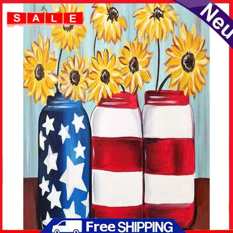 40x50cm Bottle of Flower Frameless Picture Oil Paint By Numbers Painted Picture