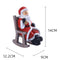 Year Xmas Gift Rocking Chair Garden Decoration Creative Santa Claus Ornament